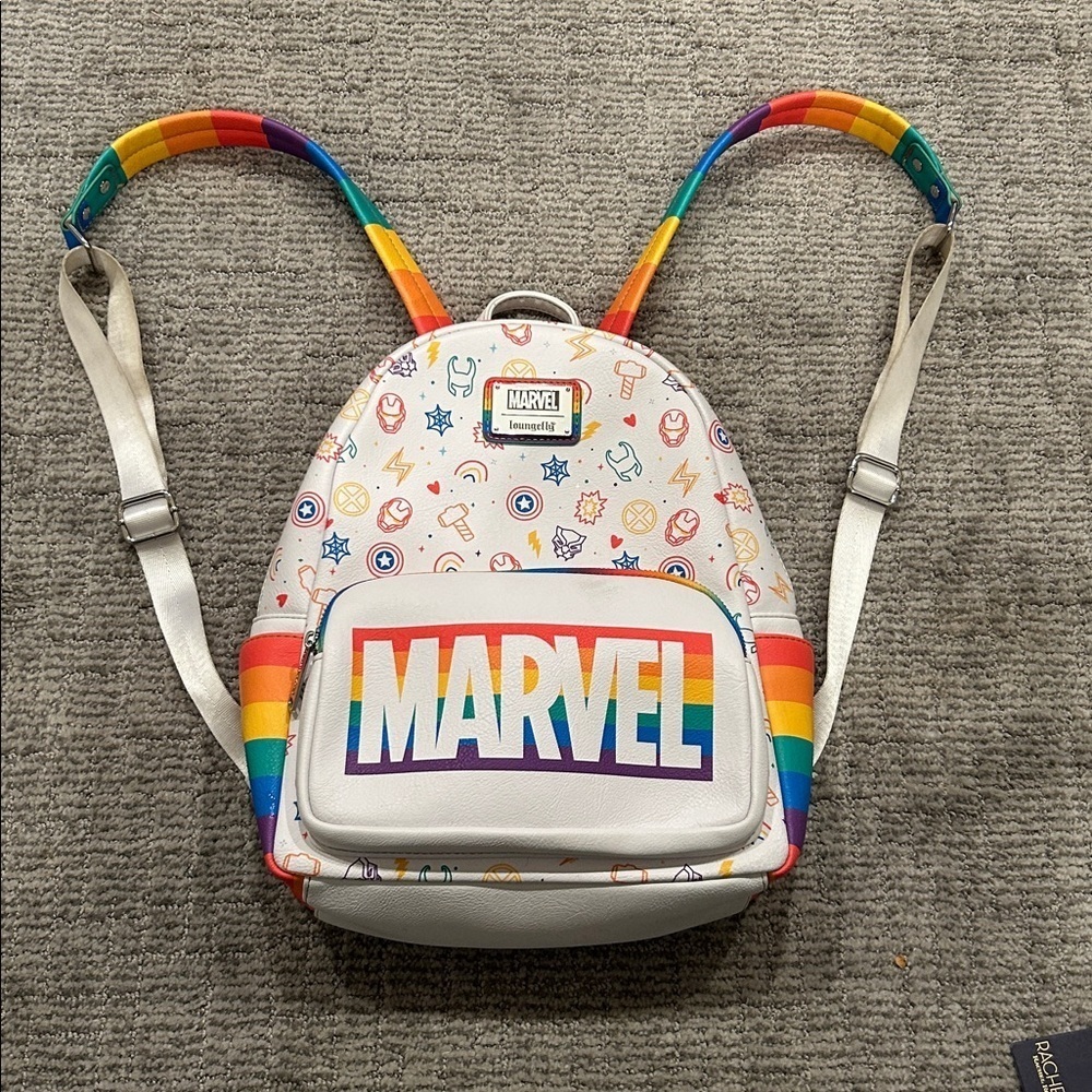 Loungefly Marvel Pride Collection Mini Backpack - Picture 2 of 7